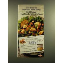 1988 Swanson Premium Chunk Turkey Ad - Turkey-Apple Salad recipe