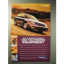 2001 Subaru Outback Car Ad - Use Proper Equipment