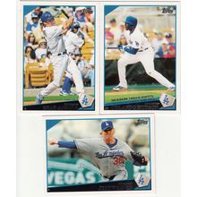 2009 Topps Update Los Angeles Dodgers team set - 12 cards