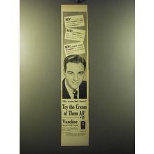 1949 Vaseline Cream Hair Tonic Ad - Try the cream of them all