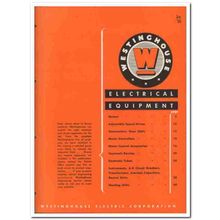 Westinghouse Electric Corp 1945 vintage catalog motors controllers