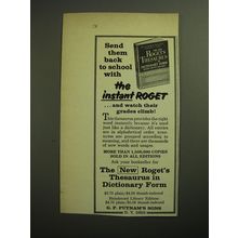 1970 The New Roget's Thesaurus in Dictionary Form Ad - Send them back to school