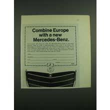 1971 Mercedes-Benz Cars Ad - Combine Europe with a new Mercedes-Benz