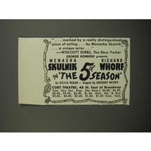 1953 The 5th Season Play Ad - marked by a really distinguished piece
