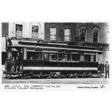 LCC SD Subway Car Bus Tram 557 London Transport Photo Postcard