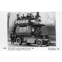 First 1904 London General Omnibus Corporation Motor Bus Postcard