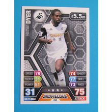 298. Nathan Dyer - Swansea City - Match Attax 2013/14 Football Card EF1