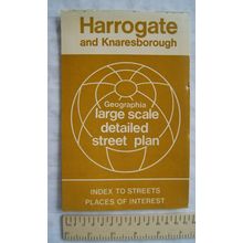 1977 Geographia Large Scale Street Plan of Harrogate & Knaresborough