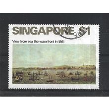 Singapore.SG170 $1 "Singapore Waterfront,1861" (W. Gray).Fine Used.Jun25