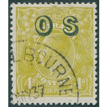Australia 1932 4d yellow-olive Official SGO126 used