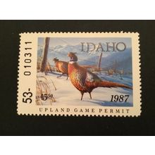 ICOLLECTZONE US Idaho 1987 Game Stamp VF NH