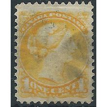 Canada 1878 SG75 1c Bright Yellow Good/Fine Used .. ..