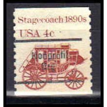 Used 1898Ab 4c Stagecoach Fine PreCnx Gap Single RS W0941