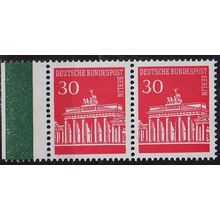 GERMANY BERLIN [1966] MiNr 0288 2er ( **/mnh )