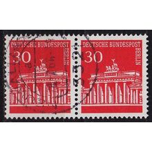 GERMANY BERLIN [1966] MiNr 0288 2er ( O/used )