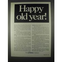 1967 Ohio Edison Company Ad - Happy Old Year