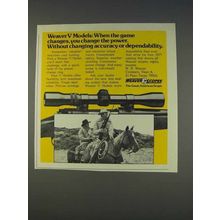1977 Weaver V Model Scopes Ad - Game Changes