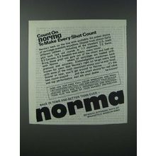 1986 Norma Ammo Ad - Count on Norma To Make Every Shot Count