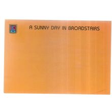 A SUNNY DAY IN BROADSTAIRS, KENT used postcard 1992 postmark =