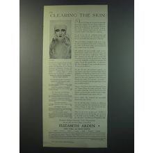 1930 Elizabeth Arden Ad - Clearing the skin