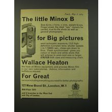 1964 Minox B Camera Ad - The little Minox B for big pictures