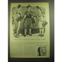 1945 Macy's Department Store Ad - how I could wear it without my Girdle Showing