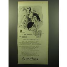 1950 Elizabeth Arden Skin Care Ad - Beauty.. not inherited but achieved