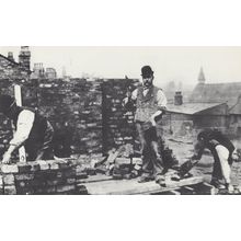 Stockport Builders House Building A Rare Industry Postcard