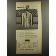 1953 Southwick Norfolk Jacket Advertisement - Lines of least resistance