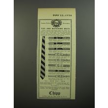 1954 Chipp Ties and Matching Belts Advertisement