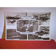 multiview, WEYMOUTH, DORSET. used postcard RP 1948 pm =