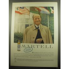 1959 Martell Cognac Ad - M. Martell and his famous Cognac Brandy are at home