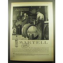 1959 Martell Cognac Ad - Oui, says Michel Martell as he samples