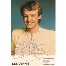 Les Dennis Management Agency Vintage Hand Signed Photo