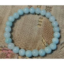 NATURAL STONE STRETCH BRACELET GREEN AMAZONITE