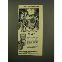 1961 Burgess Batteries Advertisement - Protection Plus