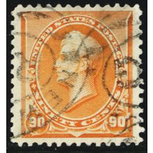 229, Used XF 90¢ Perry - With Graded 90J JUMBO PFC Certificate * Stuart Katz