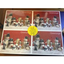 ICOLLECTZONE US UX386-89 Christmas Snowman 5 Set Package Mint (F600)
