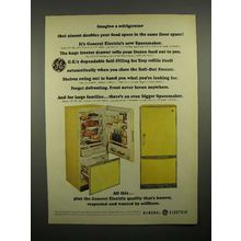 1965 G.E. Model TCF 16C Spacemaker Refrigerator Ad