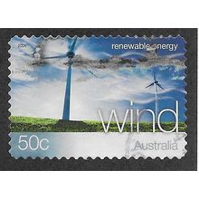 AUS 2004 50c (S/A)'RENEWABLE ENERGY - WIND' FINE USED (EBID67-958)