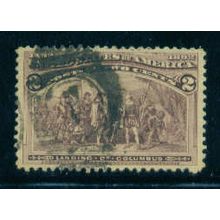Used 231 2c Landing of Columbus Almost Very Fine T1196