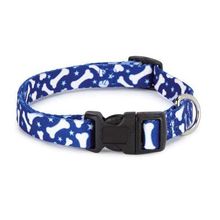 Casual Canine Pooch Patterns Dog Collars 6-10 in Blue Bone