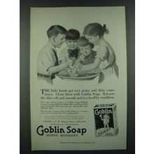 1919 Goblin Soap Ad - Little Hands Get Very Grimy