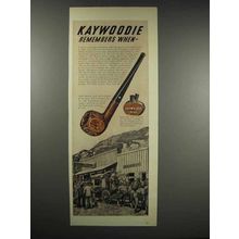 1948 Kaywoodie No. 28C Super-Grain Pipe Ad