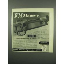 1954 Firearms International F.N. Mauser Rifle Action Ad