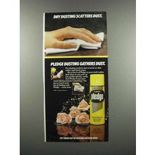 1983 Johnson Wax Lemon Pledge Ad - Dry Dusting