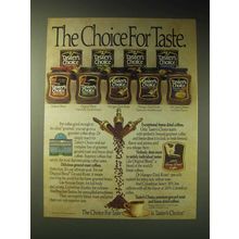 1989 Taster's Choice Coffee Ad - The Choice for Taste