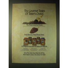 1989 Taster's Choice Coffee Ad - The gourmet tastes of Taster's Choice