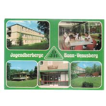 JUGENDHERBERGE, VENUSBERG, , BONN, GERMANY unused vintage postcard 1988 #