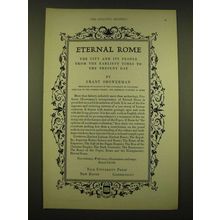 1924 Yale University Press Ad - Eternal Rome